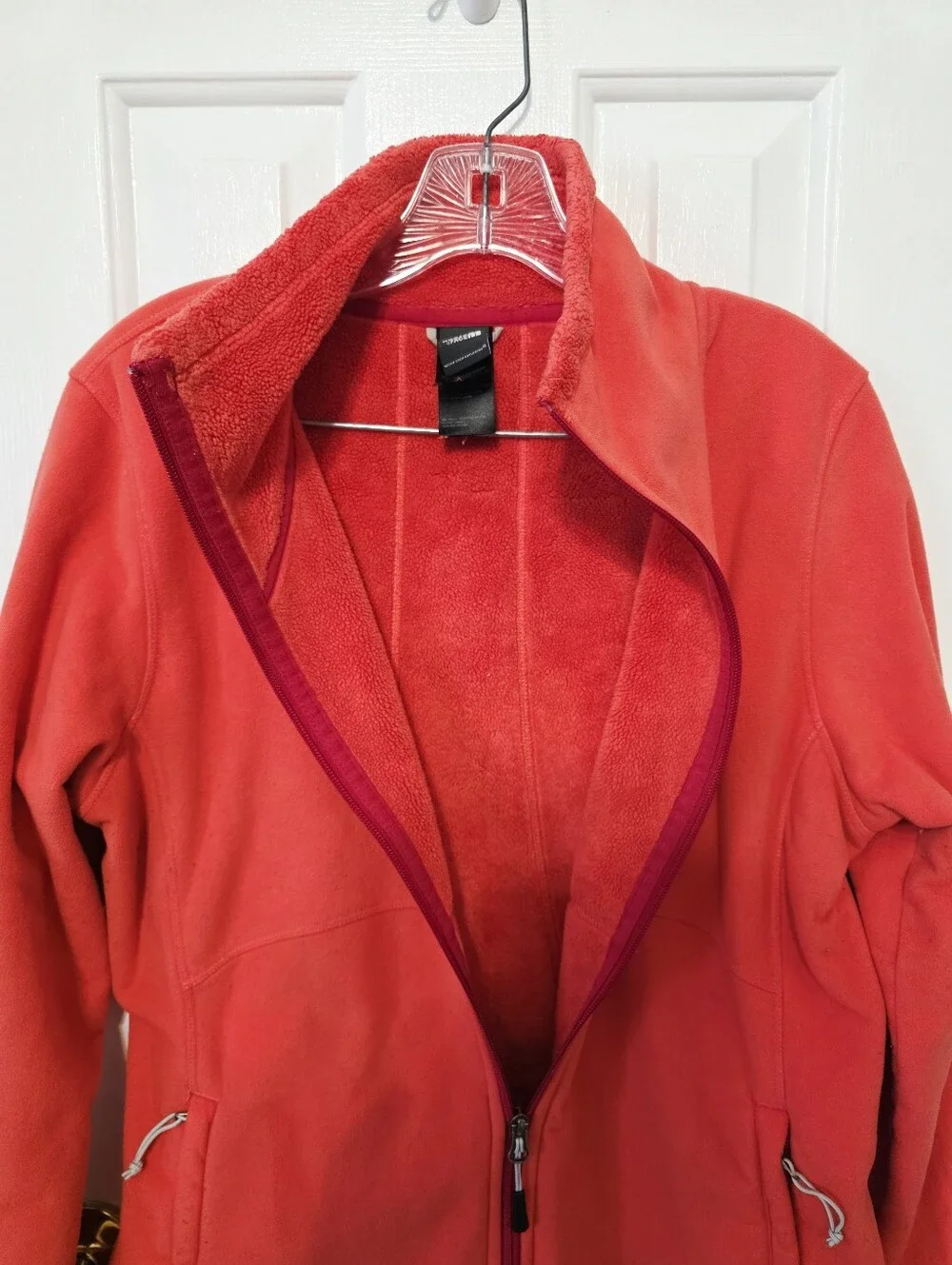 The North Face Fleece Jacket Large Red Orange